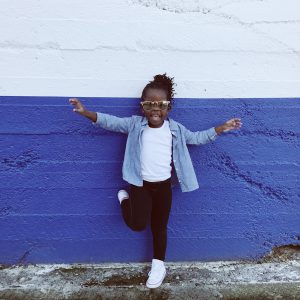 Robe enfant à fleurs